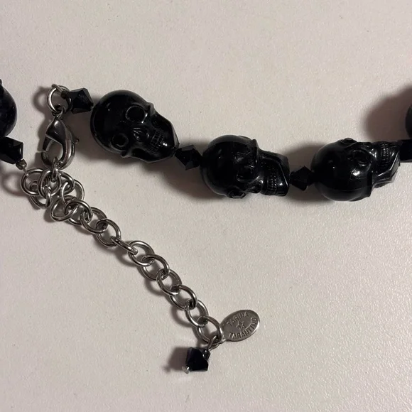 Tarina Tarantino Black Skull Necklace - Picture 3 of 4